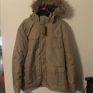 Ministry of fashion winter coat faux fur hood xxl